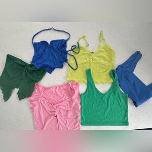 SHEIN & Wild Fable Crop Top Tank Top Bundle. Size Small & XS. Summer Lot!